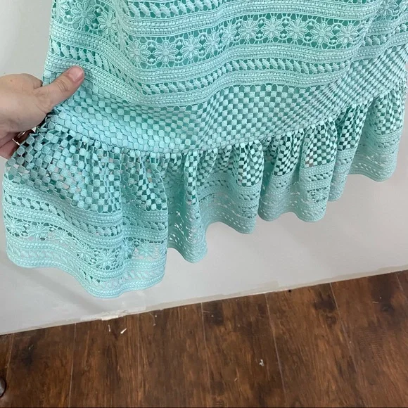 J. Crew Geometric Lace Midi Dress - Picture 8 of 16